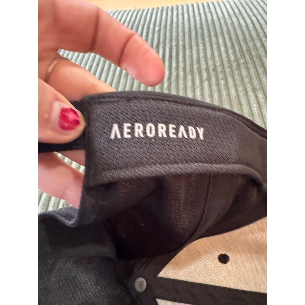Adidas AEROREADY Baseball Cap Black Logo Sportswear Adjustable Strap - Picture 5 of 7